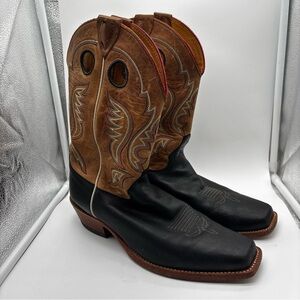 Justin BR331 Mens Bent Rail Western Cowboy Boot Cowhide USA Sz 9.5 EE Wide